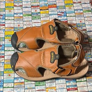 Men’s Binshun Outdoor Leather Fisherman Sandals Size 46 (US 12)